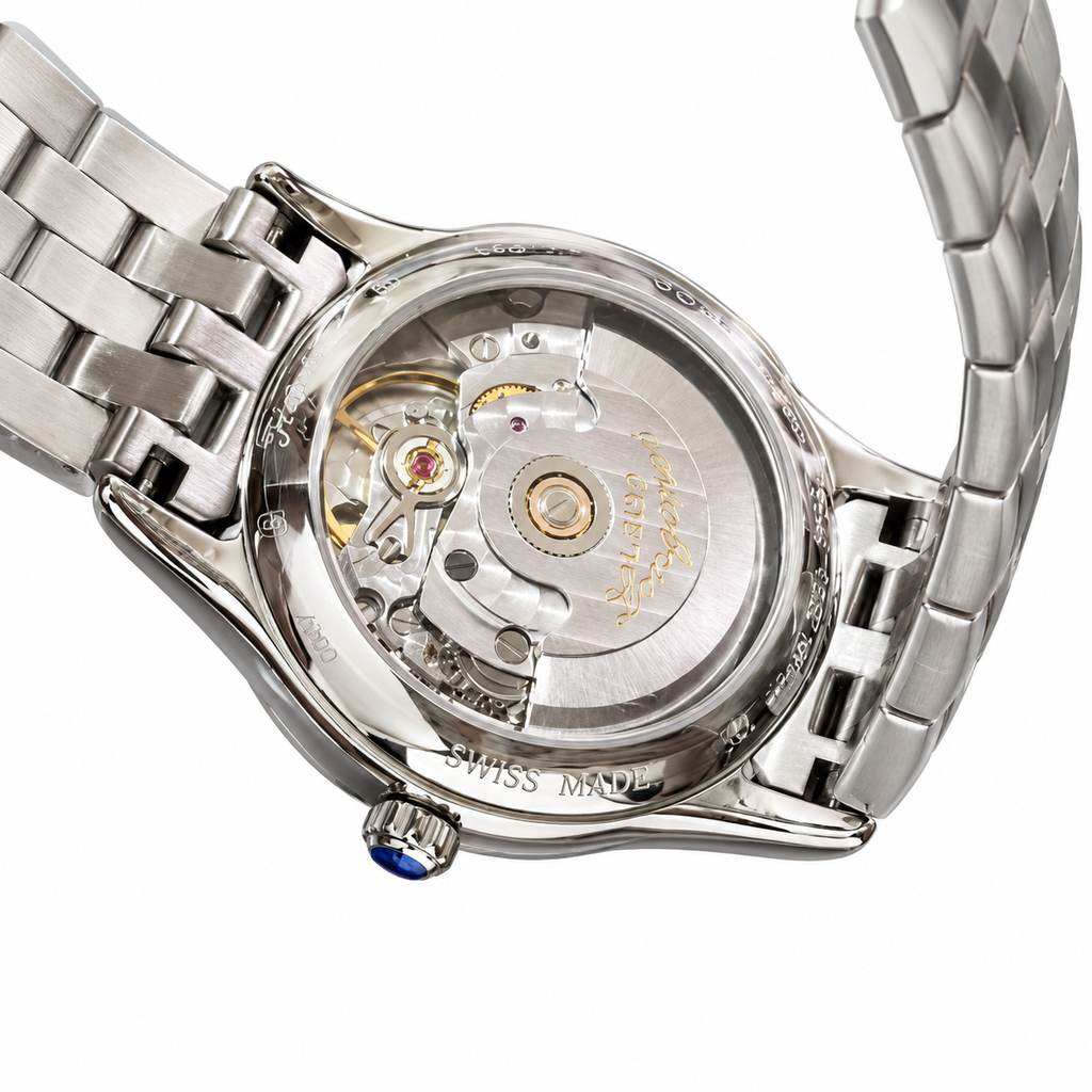 Longines Record – Blue Sunray Dial Steel Bracelet Automatic