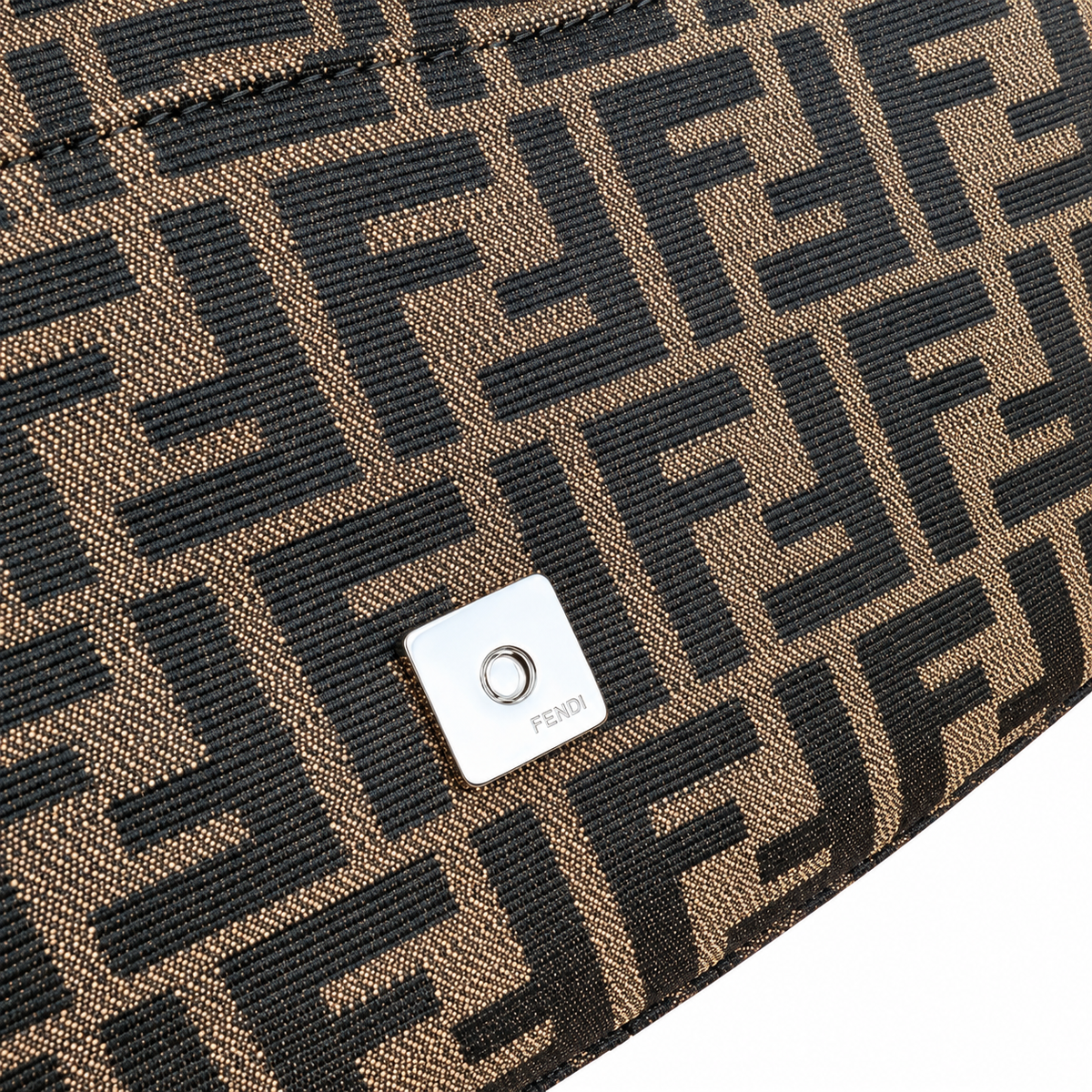 Fendi Medium Handbag 26cm – FF Logo Leather Tote Bag
