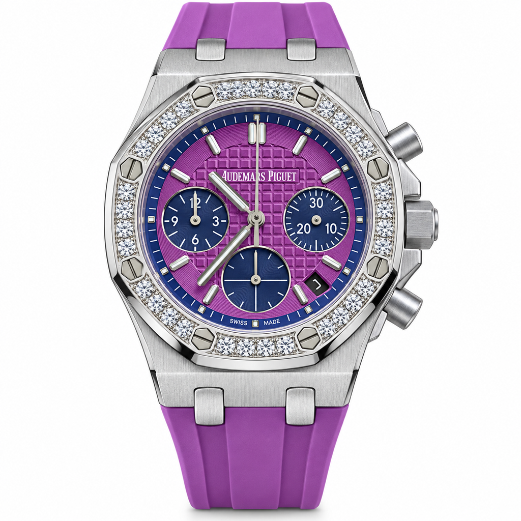 Audemars Piguet Royal Oak Offshore Ladies Chrono Purple Diamond