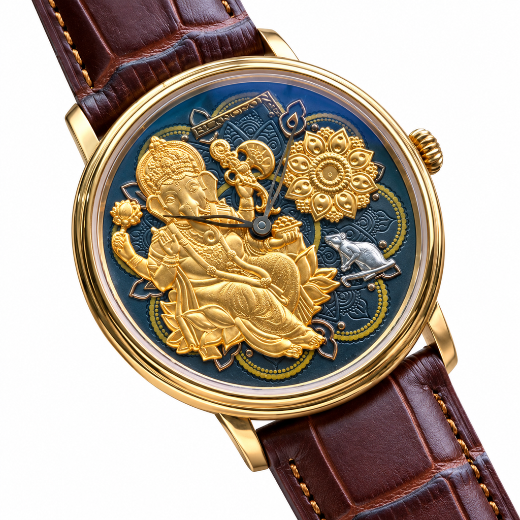 Blancpain Villeret Métiers d’Art Ganesha – 18k Gold Grand Feu Enamel Dial Limited Edition