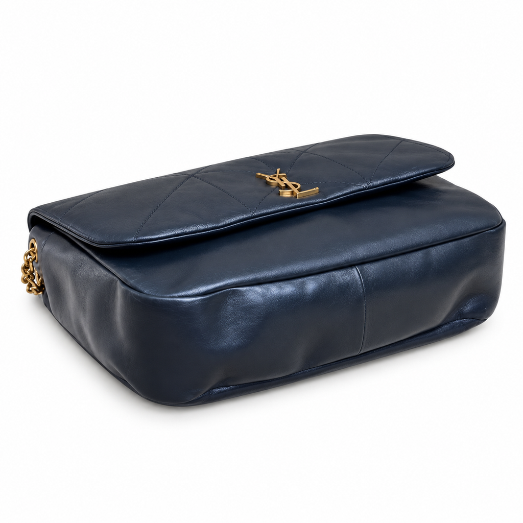YSL Saint Laurent Jamie Large Quilted Chain Bag Navy