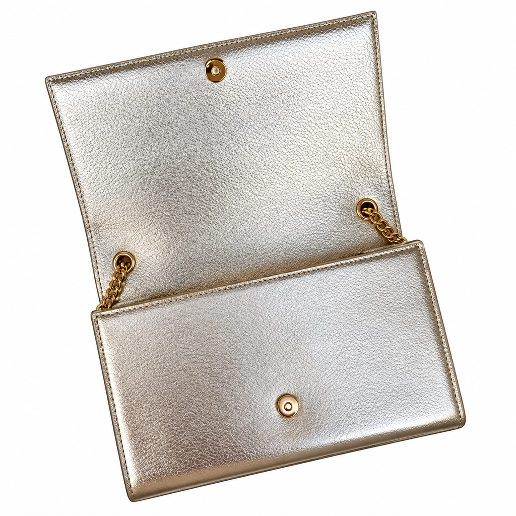 Saint Laurent YSL Kate Chain Bag – Gold Metallic Leather