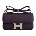 Hermès Lindy 26cm Crossbody Bag – Grape Purple & Silver | Mystique Luxury Leather