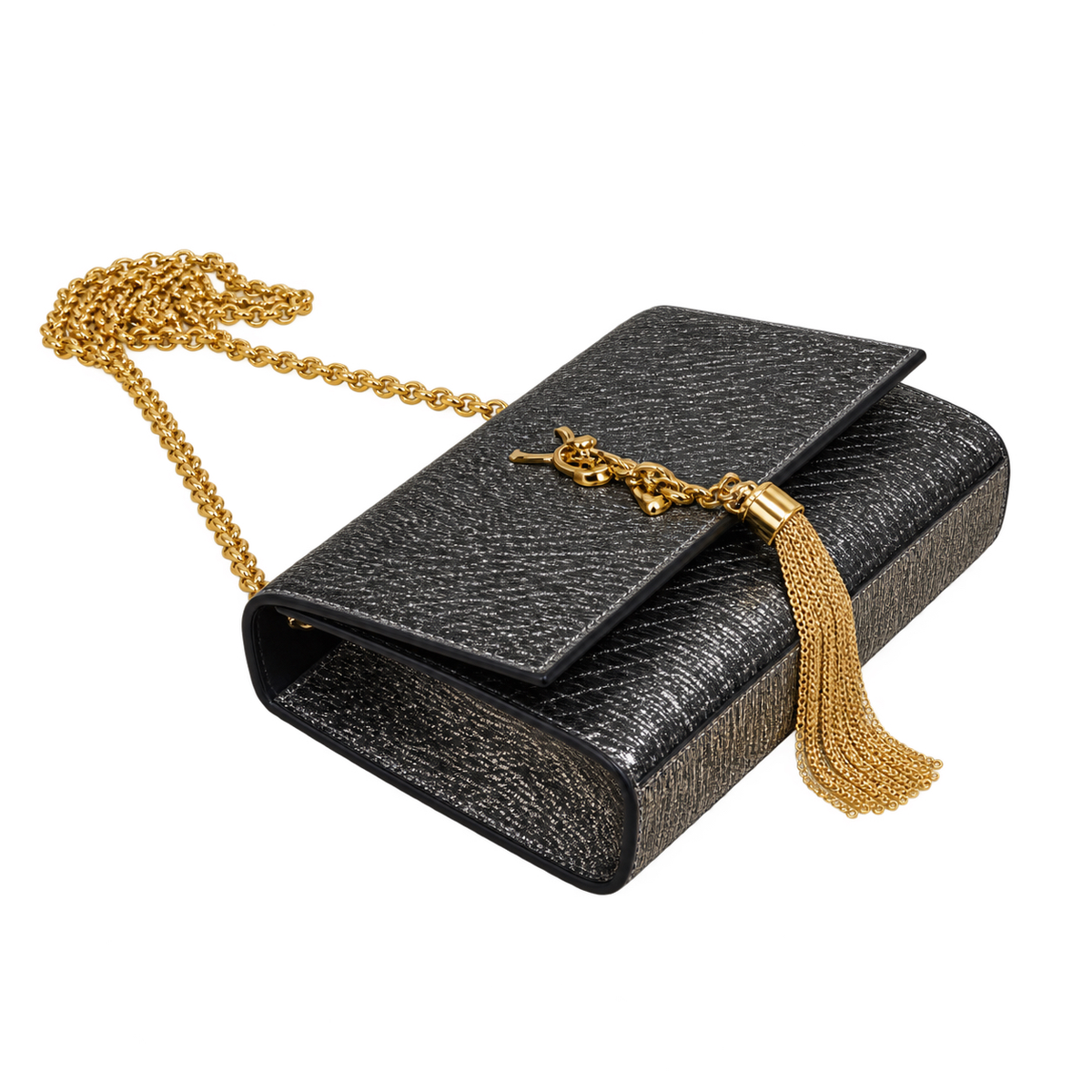 Saint Laurent Kate Small Tassel Bag – Metallic