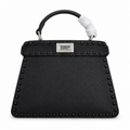 Fendi FF Logo Leather Camera Crossbody Bag 29x24.5x10cm