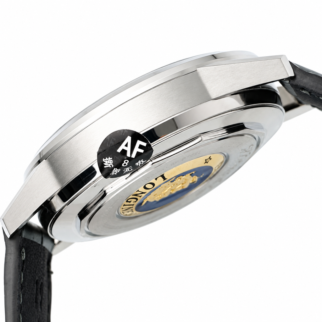 Longines Flagship Automatic Moon Phase Black Dial Rose Gold