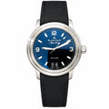 Blancpain Aqua Lung Blue Black Dial Jump Date Rubber Strap Sport Watch