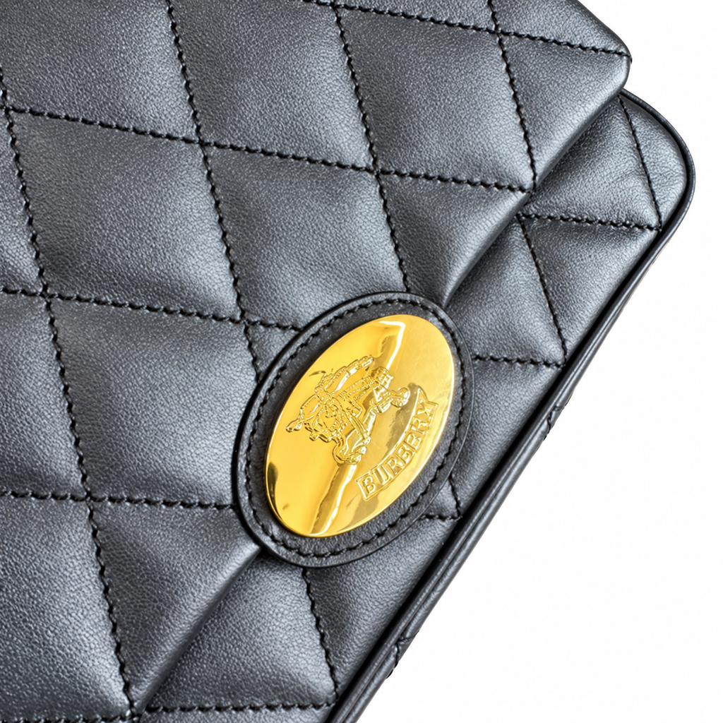 Burberry Midnight Poise Quilted Chain Bag