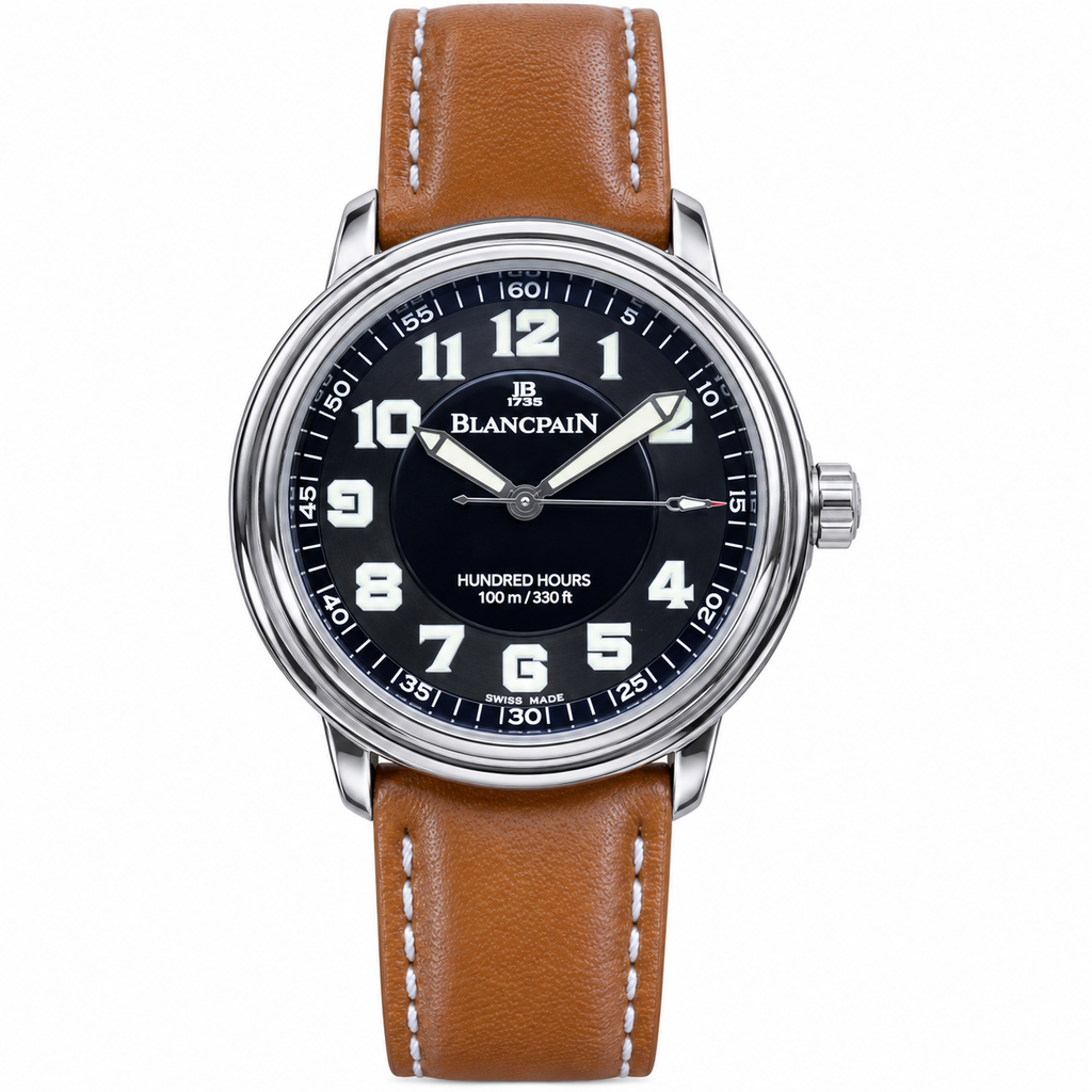 Blancpain Léman Hundred Hours – Black Dial 100-Hour Power Reserve Swiss Automatic Watch