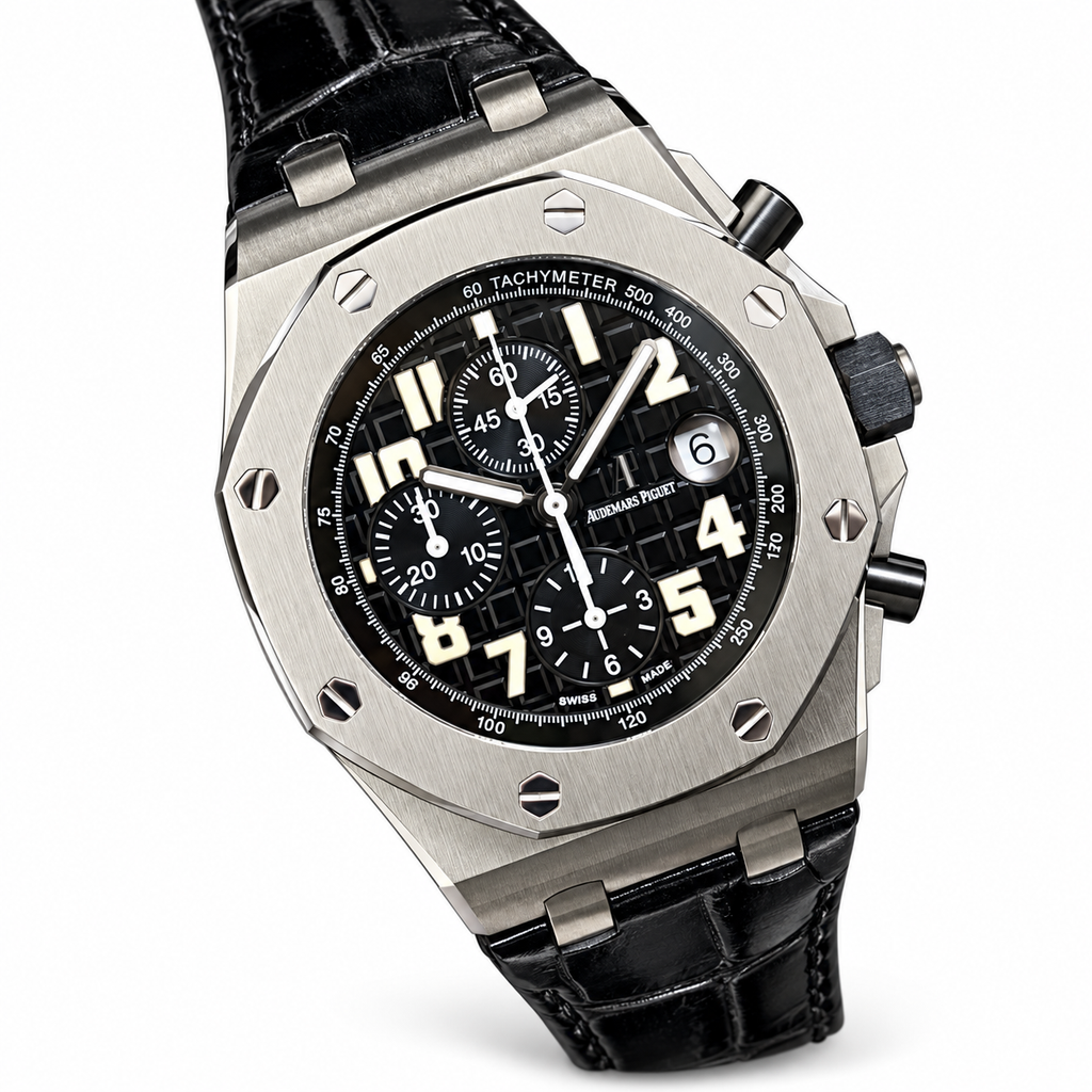 Audemars Piguet Royal Oak Offshore Black Dial Steel Chrono 42mm