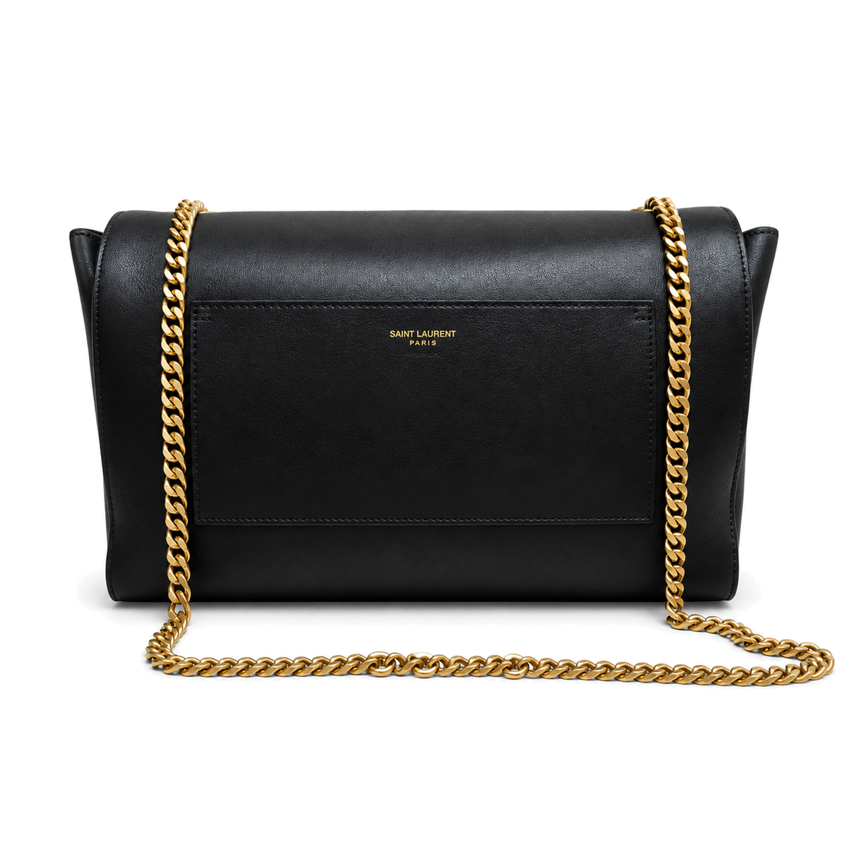Saint Laurent YSL Kate Large Chain Bag – Black Leather