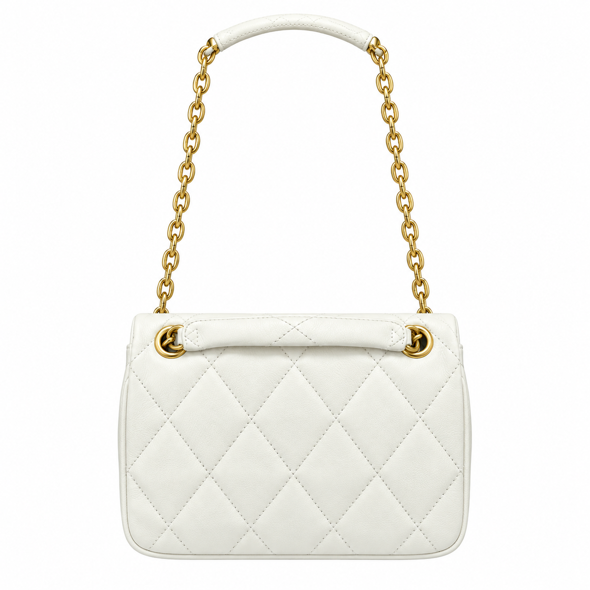 Burberry Ivory Radiance Quilted Chain Bag