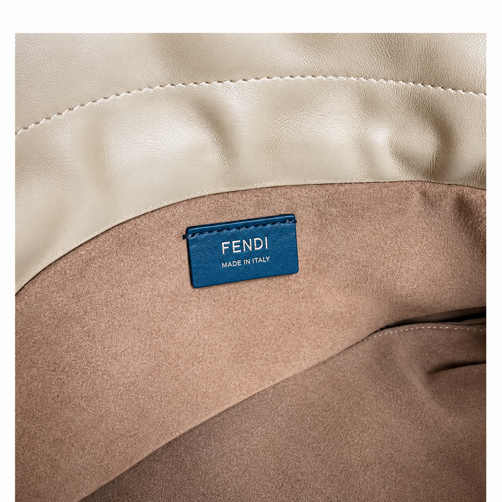 Fendi FF Mini Crossbody Bag – Jacquard Canvas & Gold Hardware, Adjustable Strap, 31.5cm