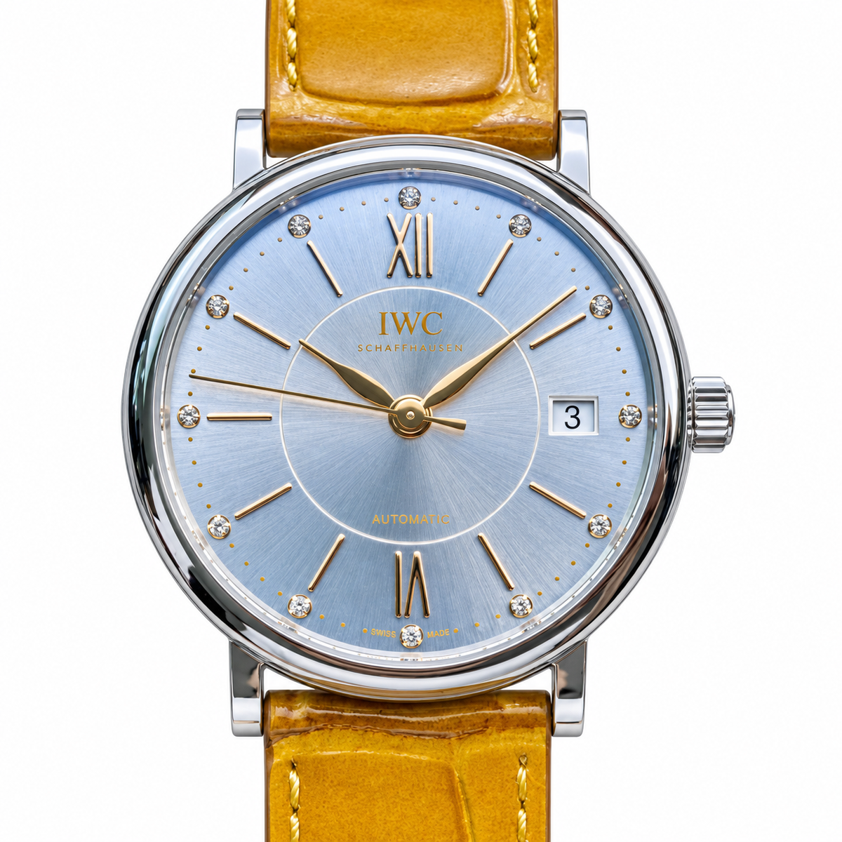 IWC Portofino 34mm Rare Books Curator Automatic Steel Watch