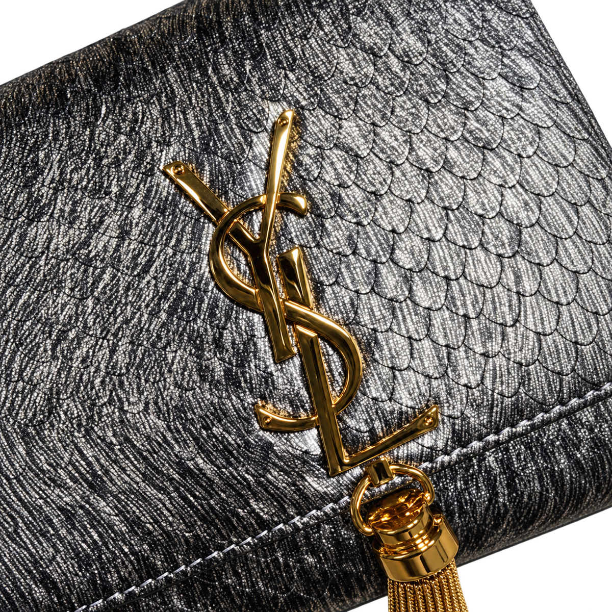 Saint Laurent Kate Small Tassel Bag – Metallic