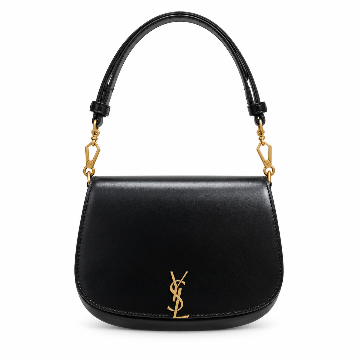 Saint Laurent YSL Voltaire Shoulder Bag – Black Leather