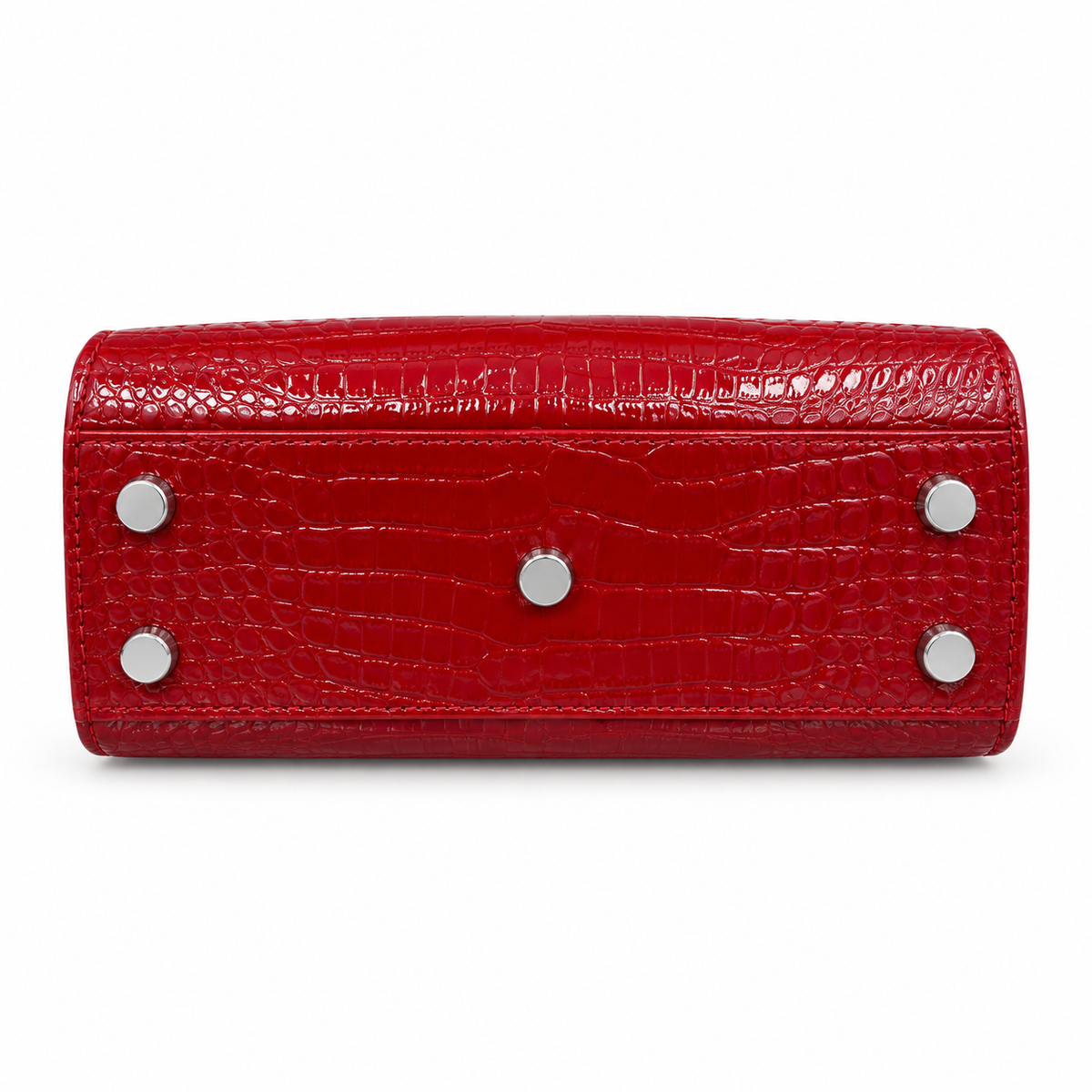 Saint Laurent Sac de Jour Bag – Red Croc Embossed