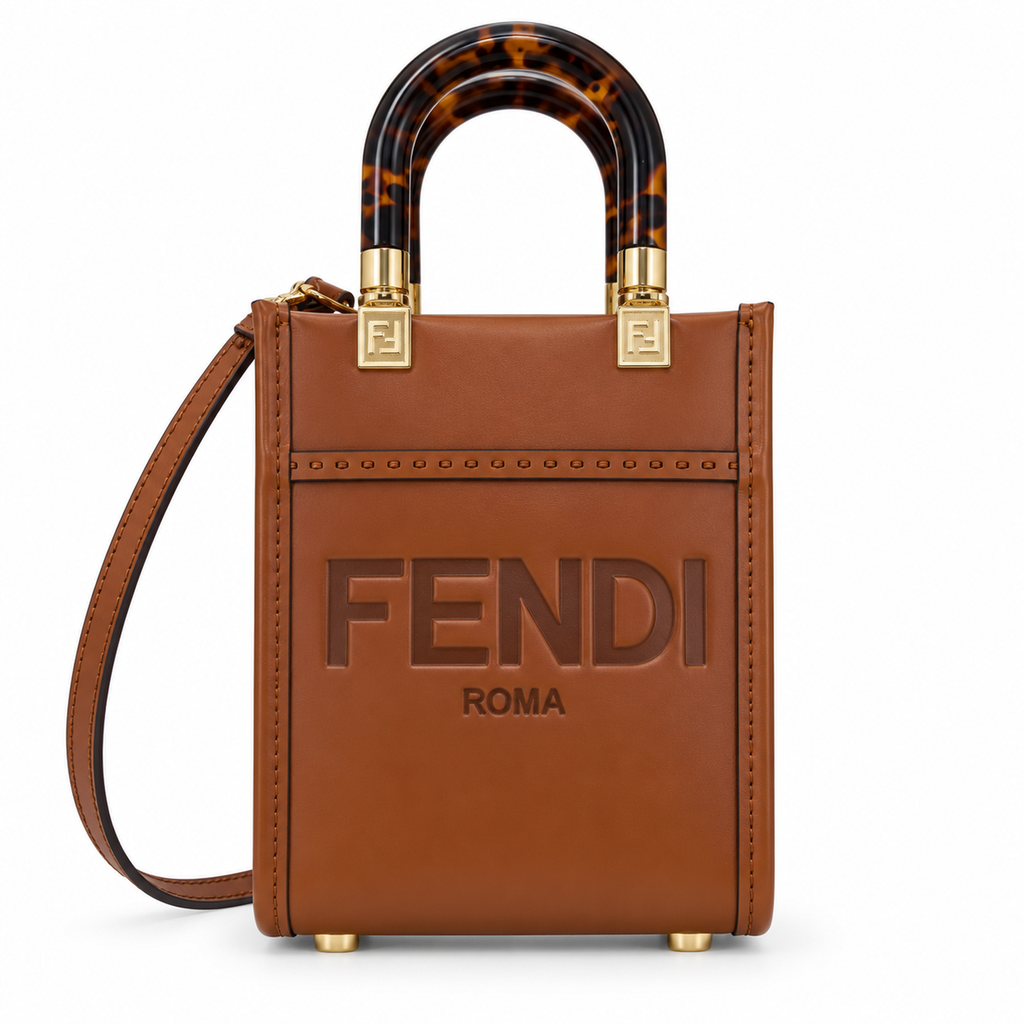 Fendi FF Logo Clutch Bag 6.5×13cm | Luxury Italian Leather Wristlet
