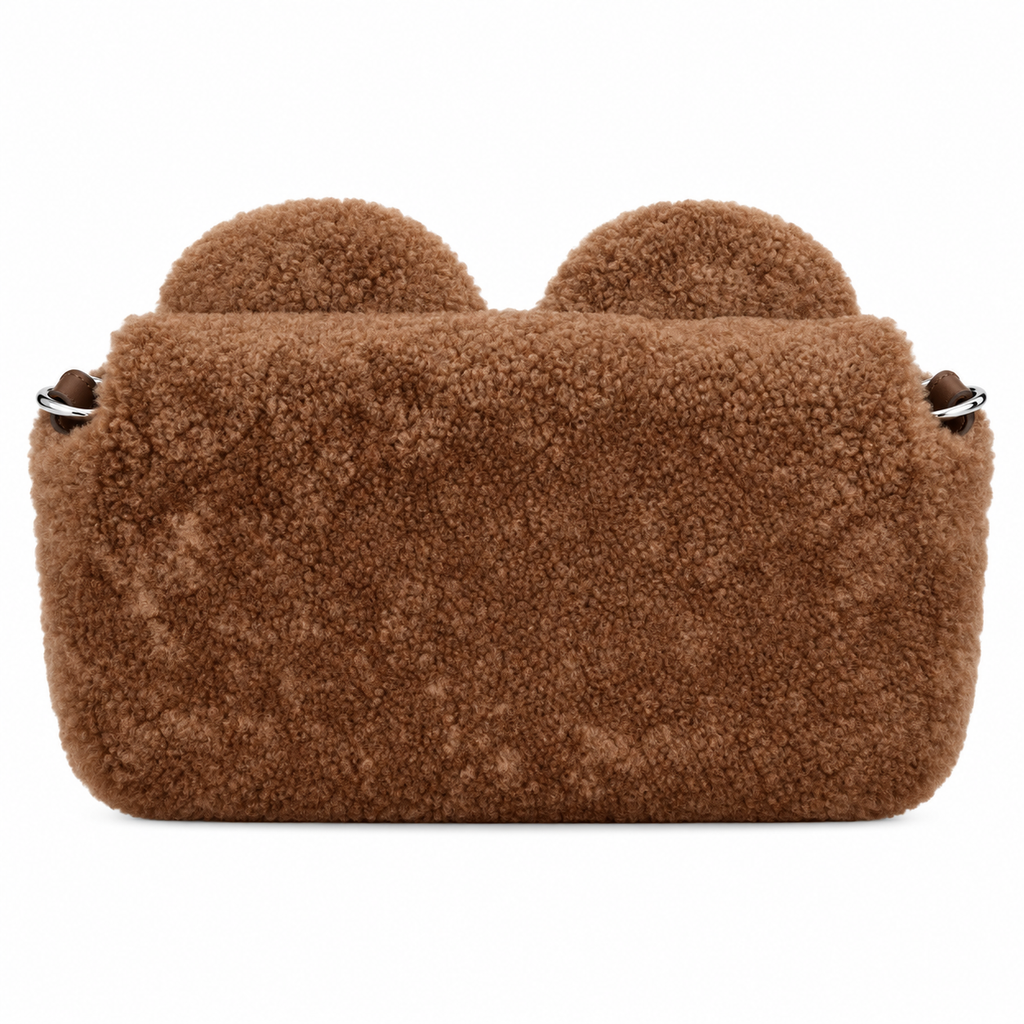 Fendi FF Logo Leather Envelope Clutch Crossbody Bag 27x6x15cm
