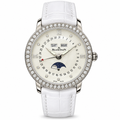 Blancpain Villeret Moonphase Full Calendar Diamond Bezel Ladies Watch