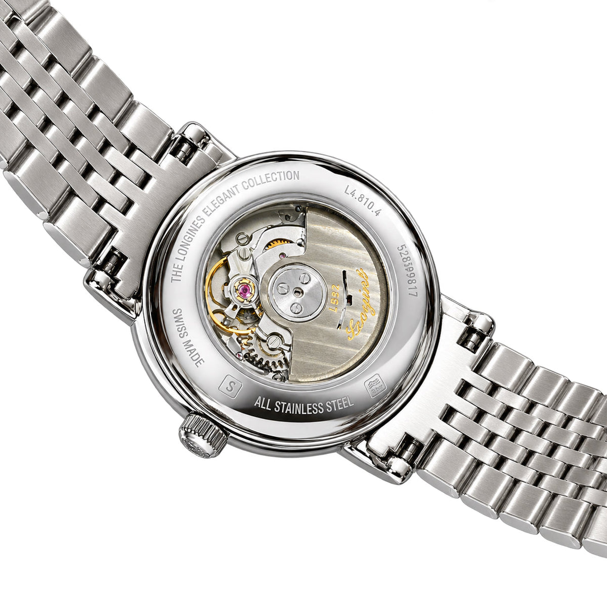 Longines Elegant Collection – Blue Diamond Dial Steel Bracelet Ladies