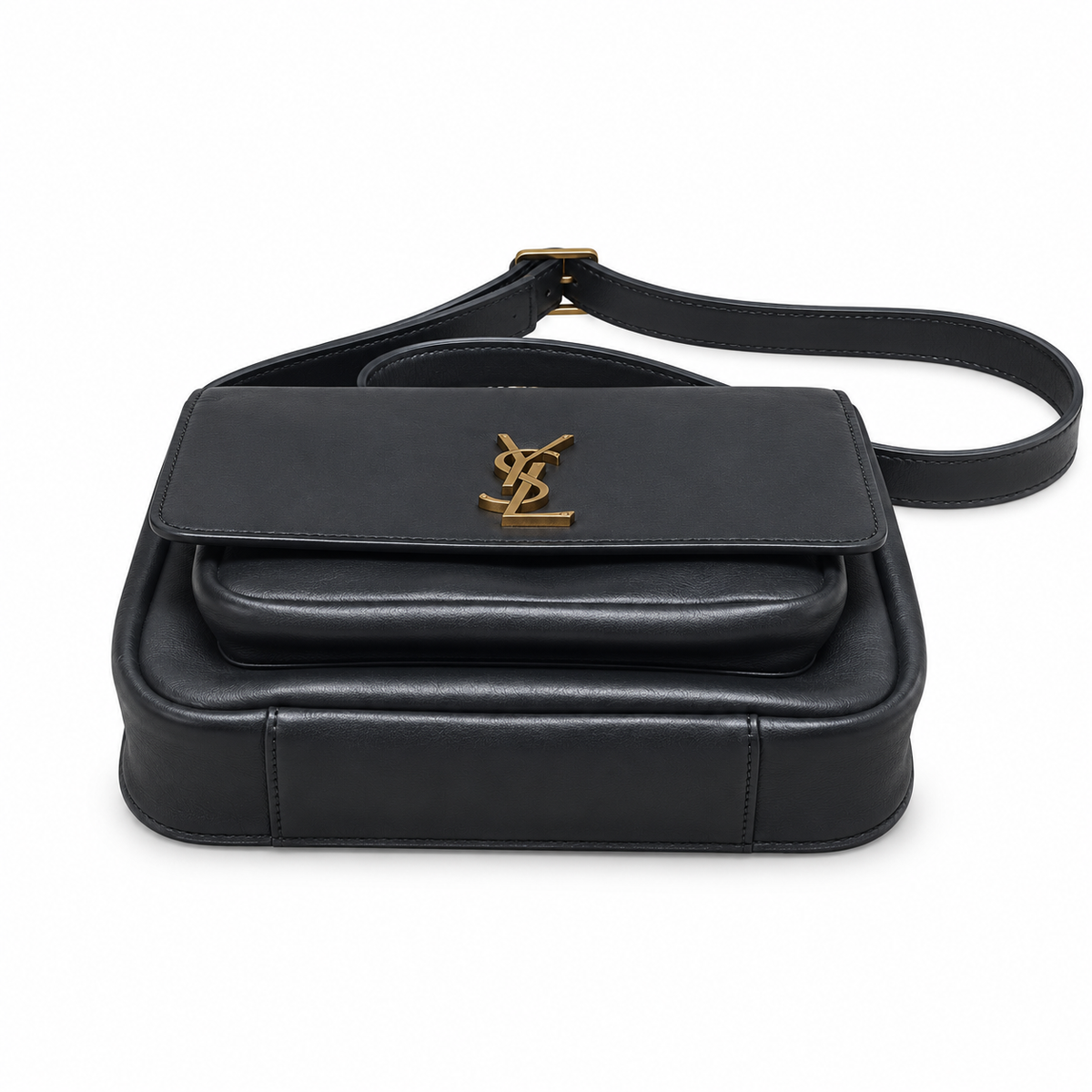 YSL Saint Laurent Solferino Crossbody Bag Black