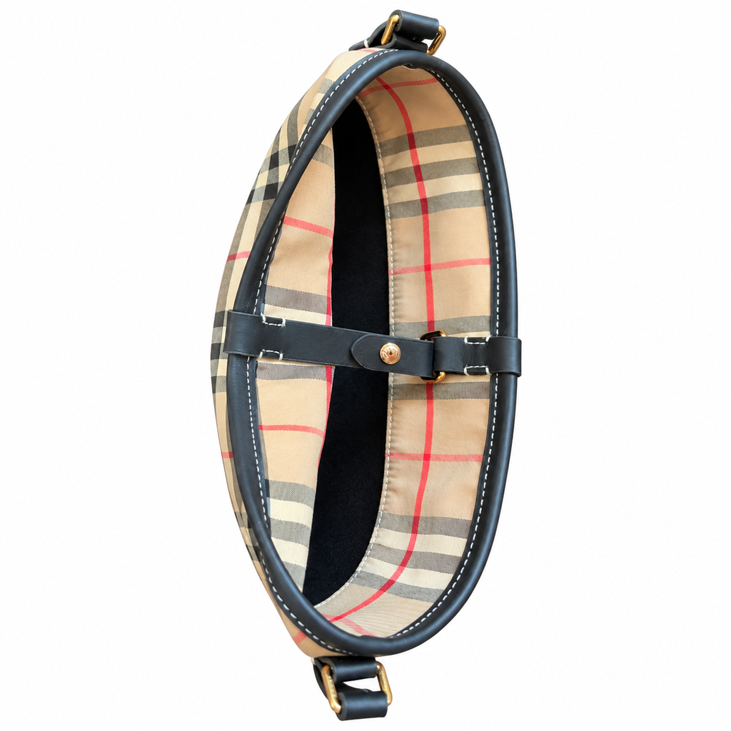 Burberry Heritage Check Compact Bucket Bag