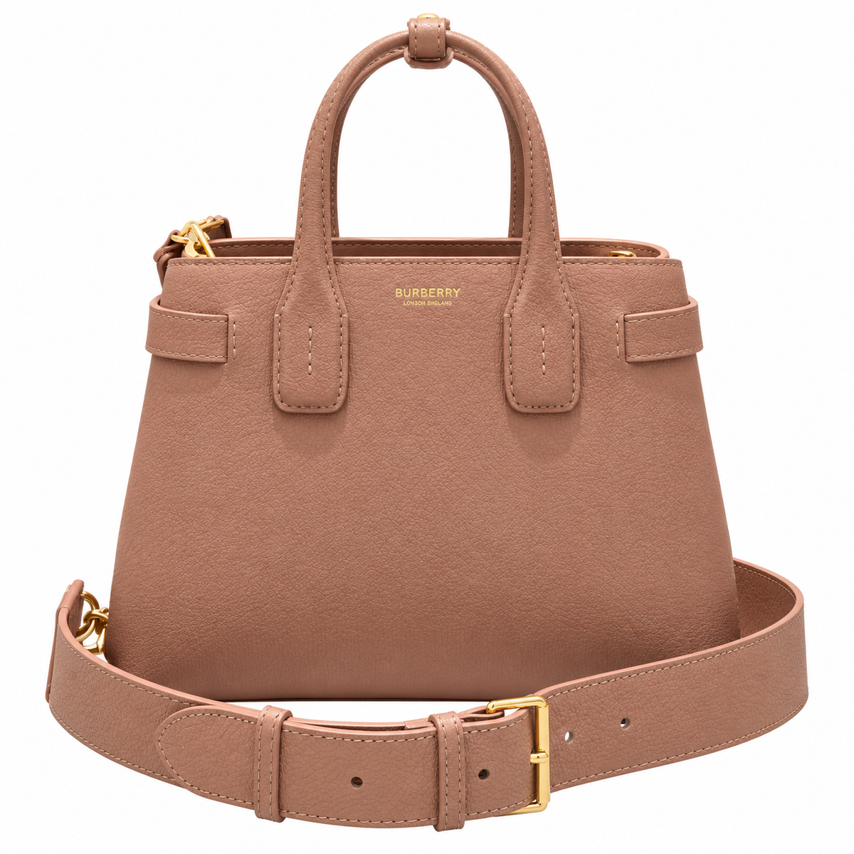 Burberry Rosewood Signature Top Handle Bag